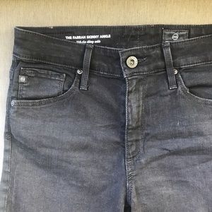 AG Skinny Ankle Black Jeans